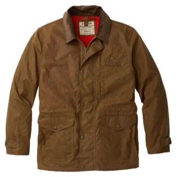 FILSON Ducks Unlimited Mens 3XL Cover Cloth Mile Marker Coat/Jacket Tan NEW $395 - Picture 1 of 12